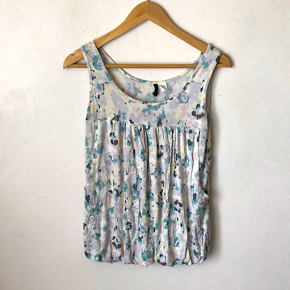Grey Sleeveless Maternity Top with Discreet Nursing Access